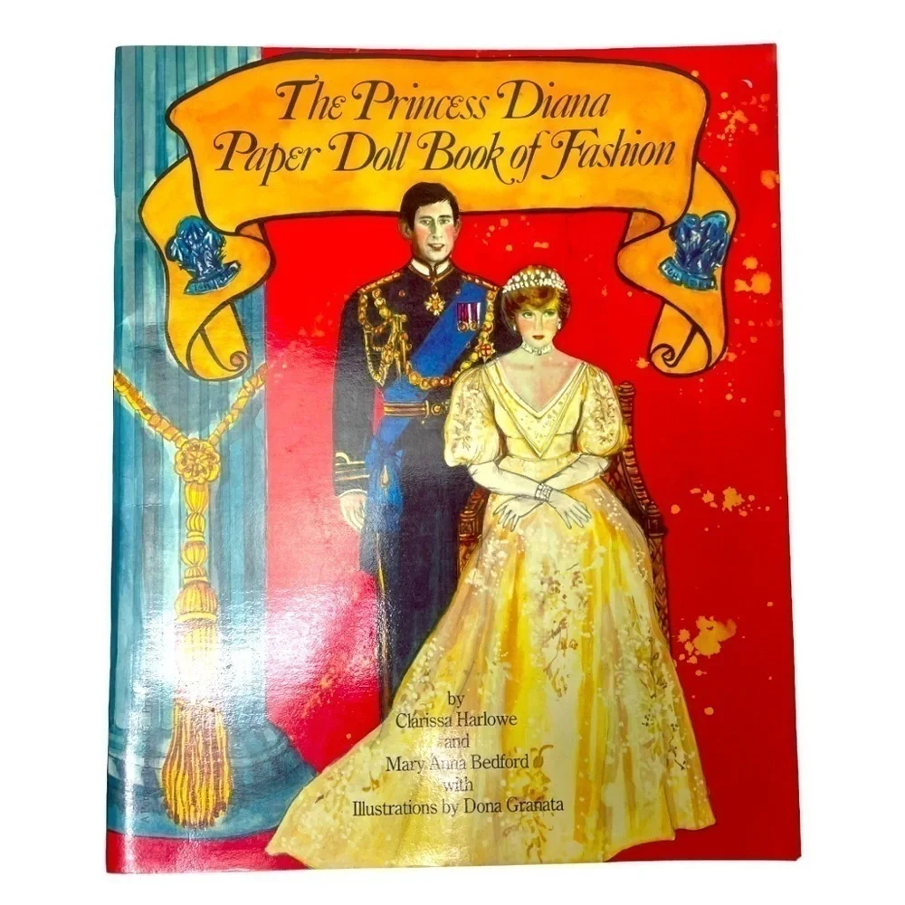 NWT Vintage 1982 The Princess Diana Paper Doll Book Of Fashion